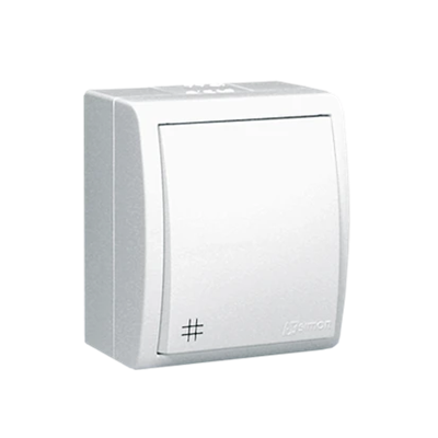 Łącznik krzyżowy bryzgoszczelny IP54 10A 250V zaciski śrubowe biały