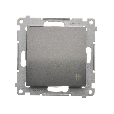 Łącznik krzyżowy (moduł) 10A 250V szybkozłącza antracyt (metalik)