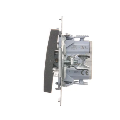 Łącznik krzyżowy (moduł) 10A 250V szybkozłącza antracyt (metalik)