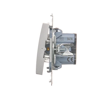Łącznik krzyżowy (moduł) 16A 250V zaciski śrubowe srebrny (metalik)