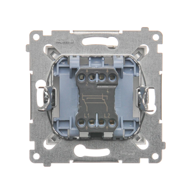 Łącznik krzyżowy (moduł) 16A 250V zaciski śrubowe złoty (metalik)