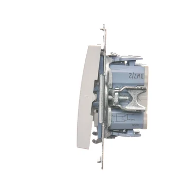 Łącznik krzyżowy podwójny 2 klawisze (moduł) 230, biały