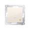 Łącznik krzyżowy z podświetleniem LED (moduł) 10A 250V szybkozłącza krem