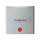 Łącznik na kartę hotelową-nasadka z nadrukiem i czerwoną soczewką biały połysk