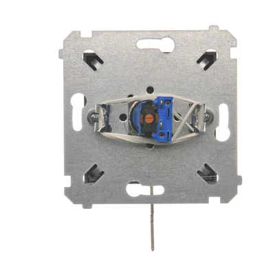 Łącznik na kluczyk chwilowy przycisk (moduł) 2 pozycyjny 0-I styk N/O 5 A 230V antracyt (metalik)