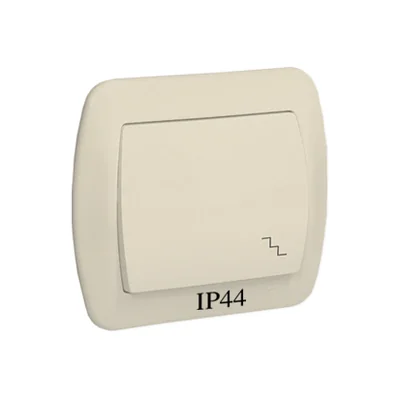 Łącznik schodowy 230V, beżowy