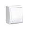 Łącznik schodowy bryzgoszczelny IP54 10A 250V zaciski śrubowe biały