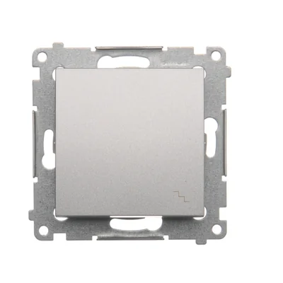 Łącznik schodowy (moduł) 10A 250V szybkozłącza srebrny (metalik)