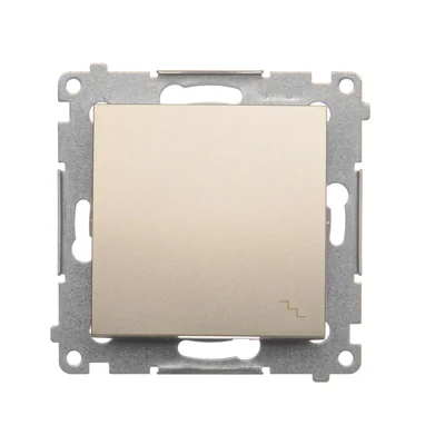 Łącznik schodowy (moduł) 10A 250V szybkozłącza złoty (metalik)