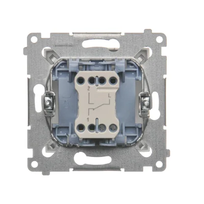 Łącznik schodowy (moduł) 10A 250V szybkozłącza złoty (metalik)