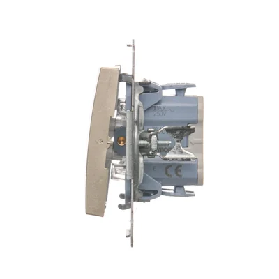 Łącznik schodowy (moduł) 10A 250V szybkozłącza złoty (metalik)