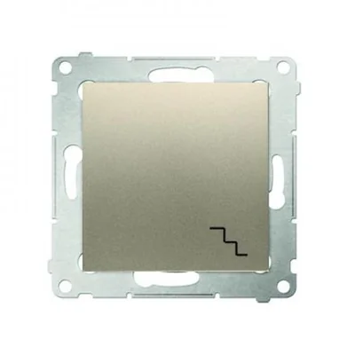 Łącznik schodowy (moduł) 16A 250V zaciski śrubowe złoty (metalik)