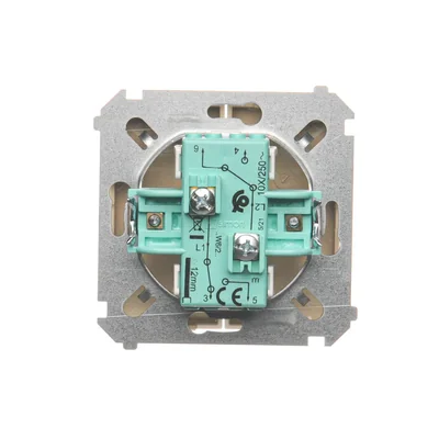 Łącznik schodowy podwójny (moduł) 10A 250V zaciski śrubowe beż