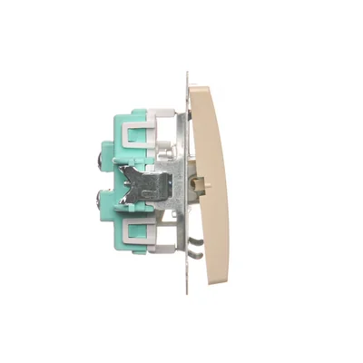 Łącznik schodowy podwójny (moduł) 10A 250V zaciski śrubowe beż