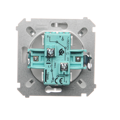 Łącznik schodowy podwójny (moduł) 10A 250V zaciski śrubowe biały