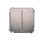 Łącznik schodowy podwójny (moduł) 10A 250V zaciski śrubowe inox (metalik)