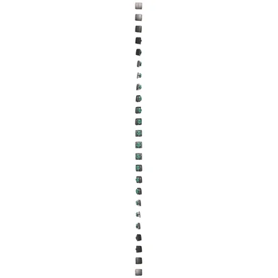 Łącznik schodowy podwójny z podświetleniem (moduł) 230V, inox metalik