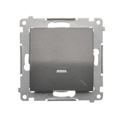 Łącznik schodowy z podświetleniem LED (moduł) 230V, antracyt metalik