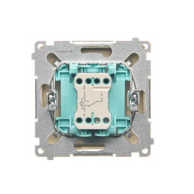 Łącznik schodowy z podświetleniem (moduł) 10A 250V zaciski śrubowe beż