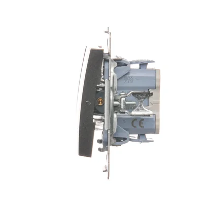 Łącznik świecznikowy (moduł) 10A 250V szybkozłącza antracyt (metalik)