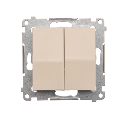 Łącznik świecznikowy (moduł) 10A 250V szybkozłącza krem