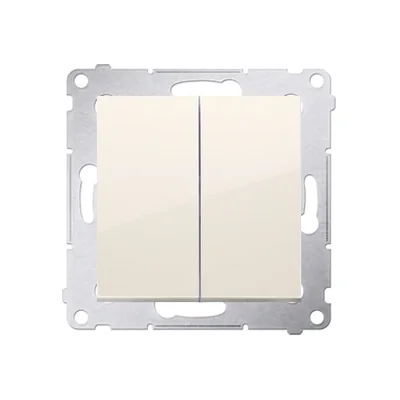 Łącznik świecznikowy (moduł) 10A 250V szybkozłącza krem