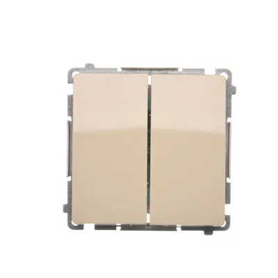 Łącznik świecznikowy (moduł) 10A 250V zaciski śrubowe beż