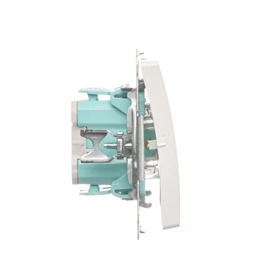 Łącznik świecznikowy (moduł) 10A 250V zaciski śrubowe biały