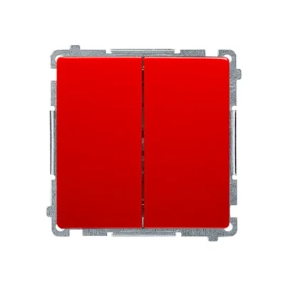 Łącznik świecznikowy (moduł) 10A 250V zaciski śrubowe czerwony