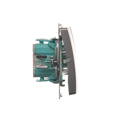 Łącznik świecznikowy (moduł) 10A 250V zaciski śrubowe inox (metalik)
