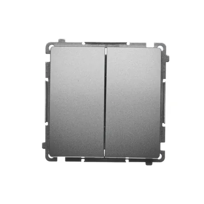 Łącznik świecznikowy (moduł) 10A 250V zaciski śrubowe satyna (metalik)