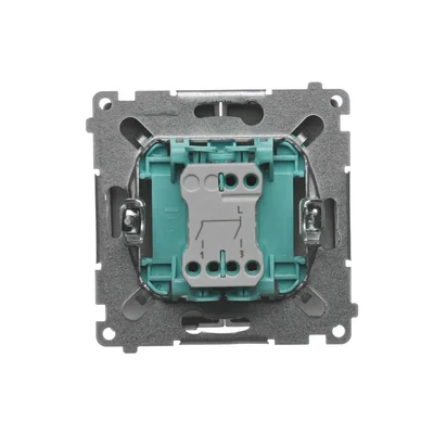 Łącznik świecznikowy (moduł) 10A 250V zaciski śrubowe satyna (metalik)