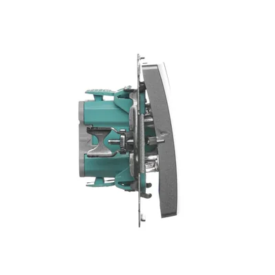 Łącznik świecznikowy (moduł) 10A 250V zaciski śrubowe satyna (metalik)