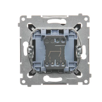 Łącznik świecznikowy (moduł) 16A 250V zaciski śrubowe antracyt (metalik)