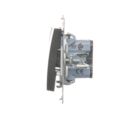 Łącznik świecznikowy (moduł) 16A 250V zaciski śrubowe antracyt (metalik)