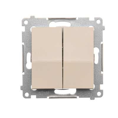 Łącznik świecznikowy (moduł) 16A 250V zaciski śrubowe krem