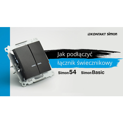 Łącznik świecznikowy (moduł) 230V, biały