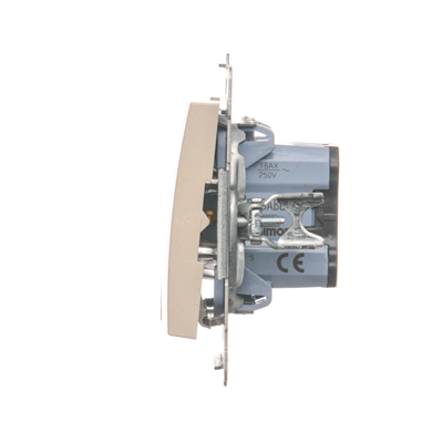 Łącznik świecznikowy z podświetleniem LED i do wersji (moduł) 230V, krem