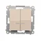 Łącznik świecznikowy z podświetleniem LED i do wersji (moduł) 230V, krem