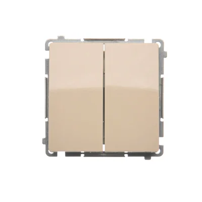 Łącznik świecznikowy z podświetleniem (moduł) 10A 250V zaciski śrubowe beż