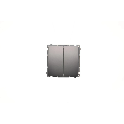 Łącznik świecznikowy z podświetleniem (moduł) 230V, inox metalik