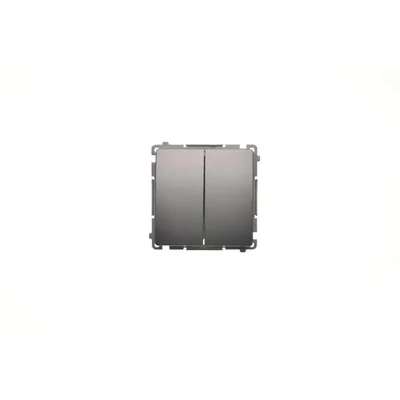 Łącznik świecznikowy z podświetleniem (moduł) 230V, inox metalik