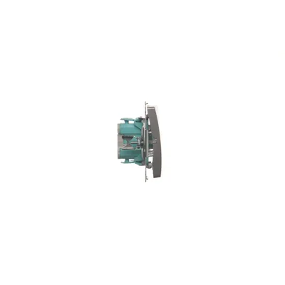 Łącznik świecznikowy z podświetleniem (moduł) 230V, inox metalik