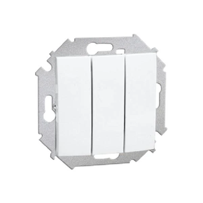 Łącznik trójobwodowy (moduł) 10A 250V zaciski śrubowe biały