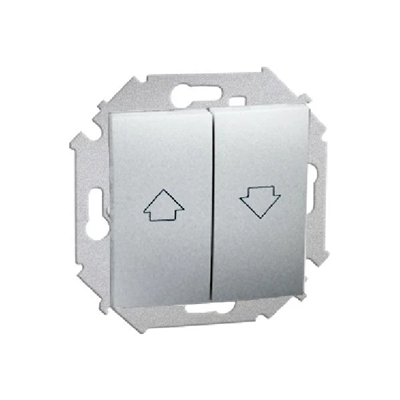 Łącznik żaluzjowy (moduł) 10A 250V zaciski śrubowe aluminium (metalik)