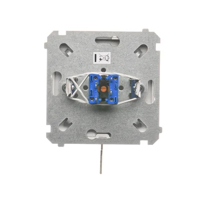 Łącznik żaluzjowy z kluczem 3 pozycyjny, "I-0-II" 2 styki N/O biały