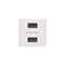 Ładowarka USB K45 2x USB 2.0 - A 5V DC 2,1A czysta biel