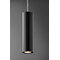 Lan GU10 lampa wisząca czarna mat
