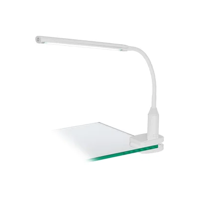 Laroa Lampa biurkowa zaciskowa biała