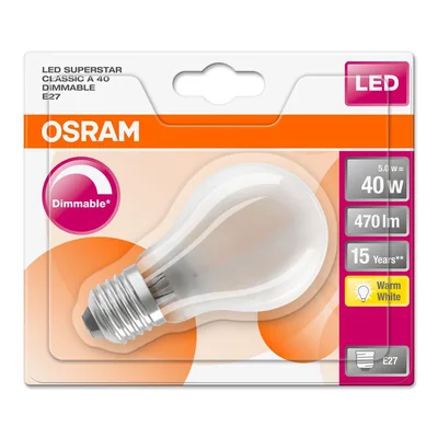 LED RETROFIT DIM CL 40 4W/827 E27 GL FR ściemnialny LAMPA LED
